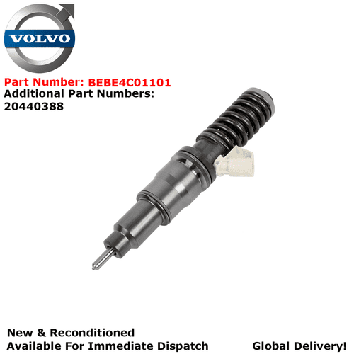 VOLVO 12FM NEW AND RECONDITIONED DELPHI DIESEL INJECTOR - BEBE4C01101